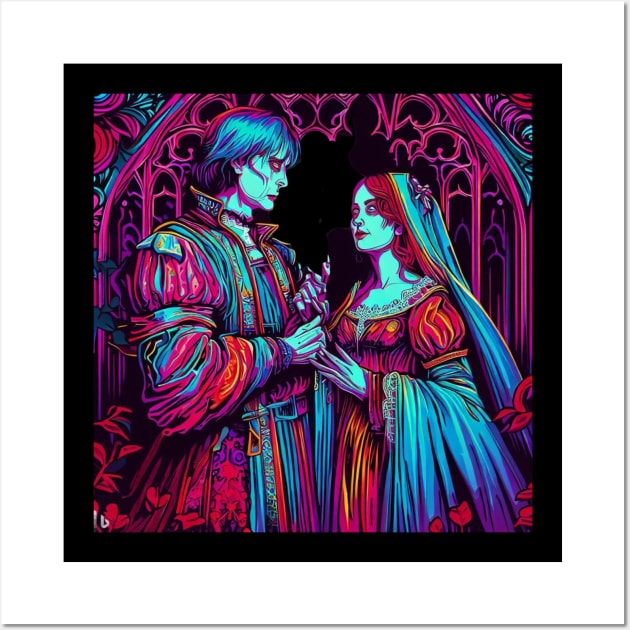 Romeo and Juliet: Tragic Love Across Feuding Families Wall Art by Vish artd